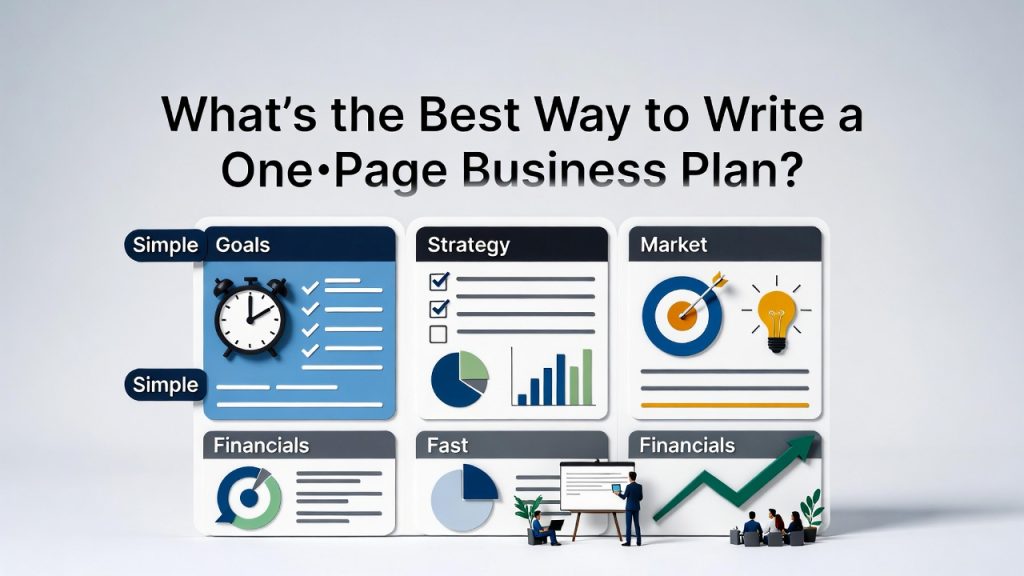 What’s the Best Way to Write a One‑Page Business Plan?