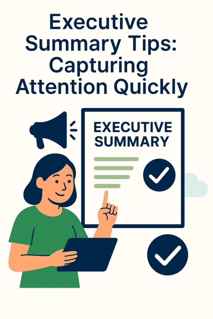 Executive Summary Tips Capturing Attention Quickly