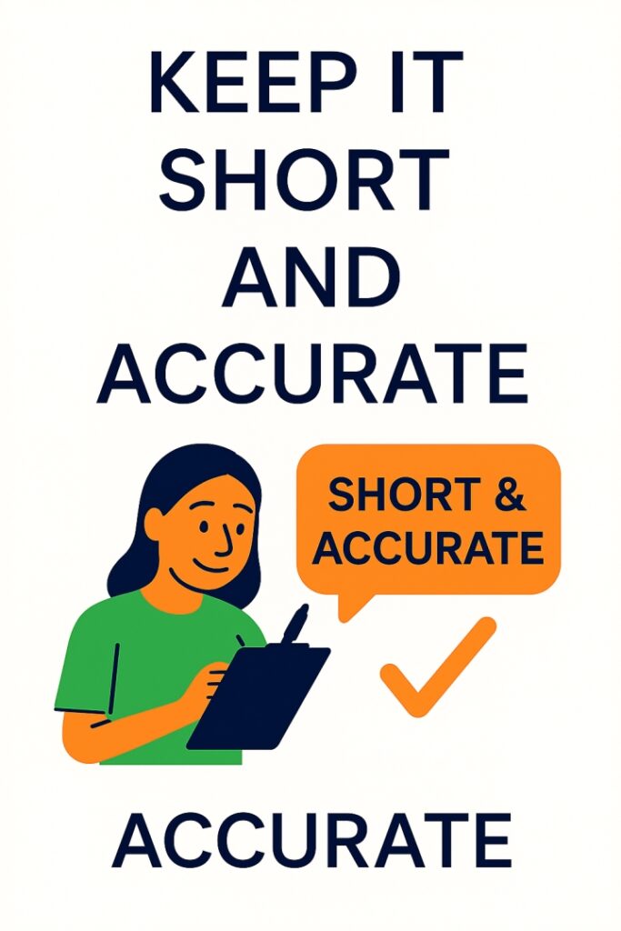 Keep It Short and Accurate