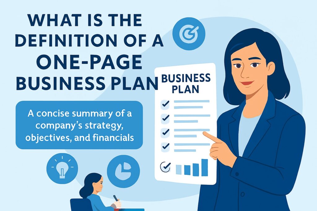 What Is the Definition of a One‑Page Business Plan?