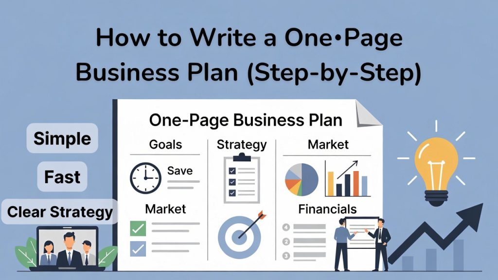 How to Write a One‑Page Business Plan (Step-by-Step)