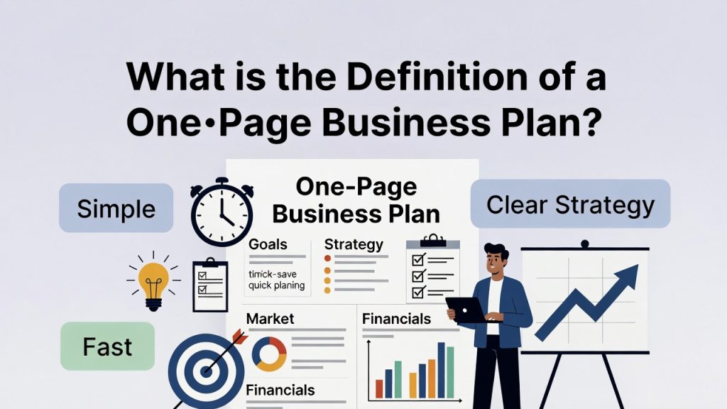 What is the Definition of a One‑Page Business Plan?