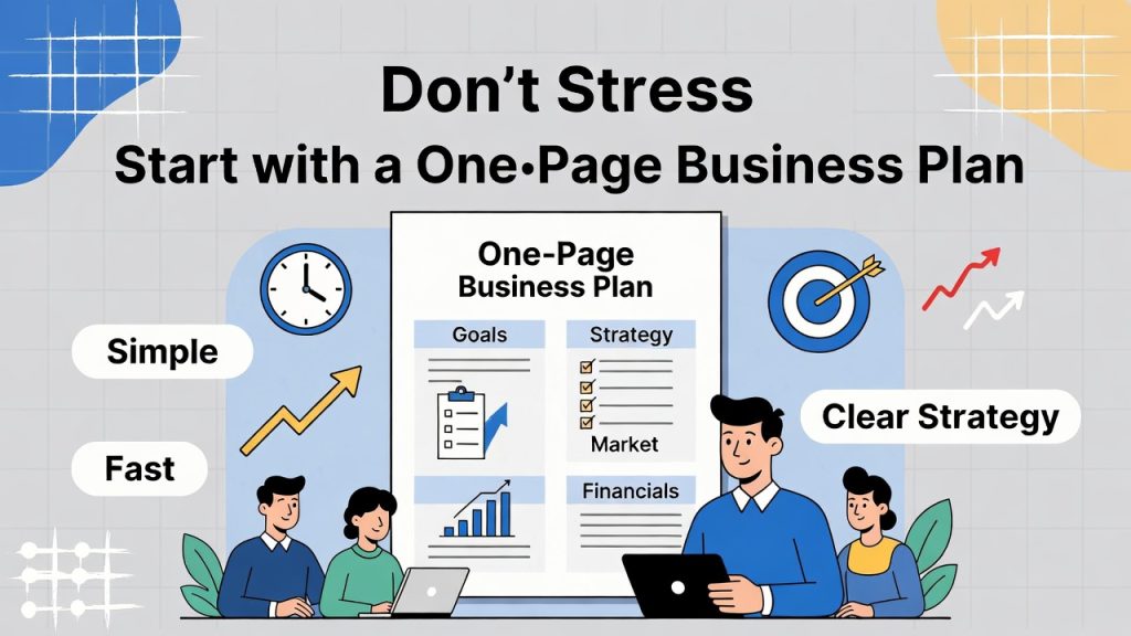 Don’t Stress Start with a One‑Page Business Plan