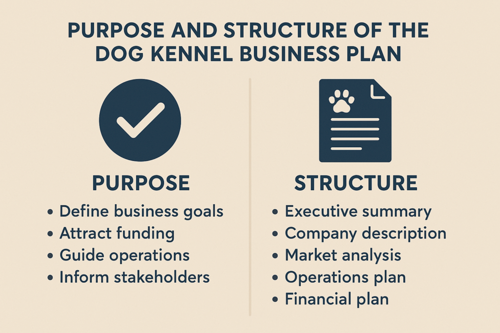 Purpose and Structure of the Dog Kennel Business Plan